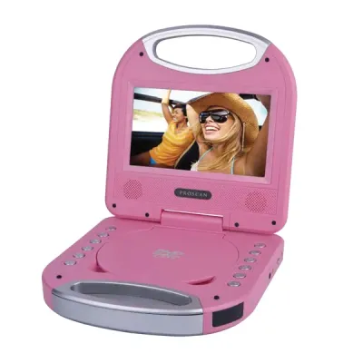 PROSCAN PDVD7049-PINK - 7IN PRT DVD PLY WHND PNK