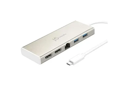 J5 CREATE JCD381 - j5create USB Type-C Dual HDMI Mini Dock with Ethernet