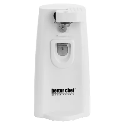 BETTER CHEF IM-838W - Deluxe Electric Can Opener with Knife Sharpener & Bottle Ope