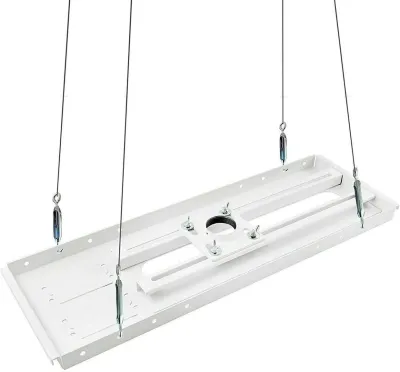 QualGear QG-PRO-PM-SCA-W - Pro-AV Suspended Ceiling Adapter for 1.5 NPT Threaded Pipe, 