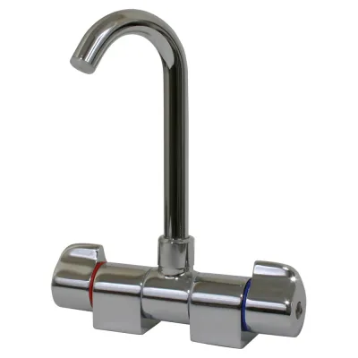 Scandvik 10474P - Scandvik Chrome High-Reach Folding Spout Mixer