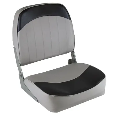 Wise Seats 8WD734PLS-664 - Wise Low-Back Fishing Seat - Grey and Charcoal