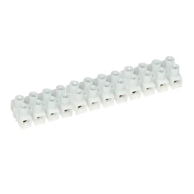 Pacer Group E200-12-5 - 20A Euro Terminal Block - 12 Positions - 5 Pack