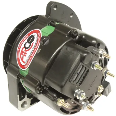 ARCO Marine 60075 - Universal 12V 55A Alternator with Single Groove Pulley