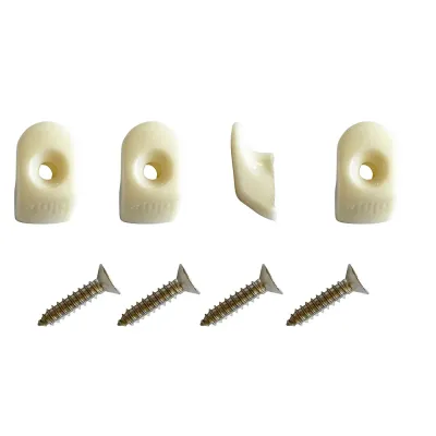 Blue Performance PC980 - Blue Performance White Hooks & Screws Set - 4 Pack