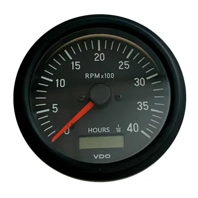 VDO 333-93500 - VDO Cockpit International Gen II 4K Tachometer with Hourmete