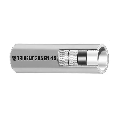 Trident Marine 305-0566-FT - Trident Marine 516 Fuel Line Hose - EPA Compliant - Gray