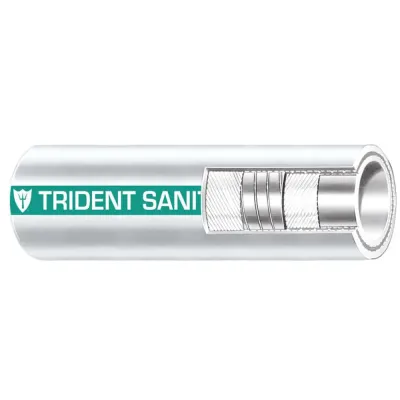 Trident Marine 102-1126-FT - Trident 1-12 Premium Marine Sanitation Hose - Green Stripe