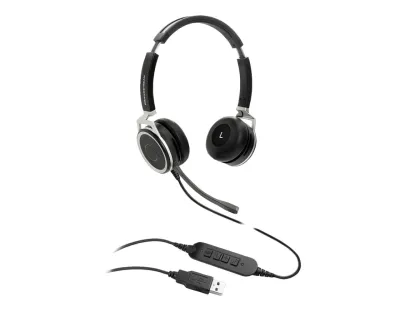 GRAND STREAM GS-GUV3005 - Premium USB Corded Dual Headset with Noise Cancellation