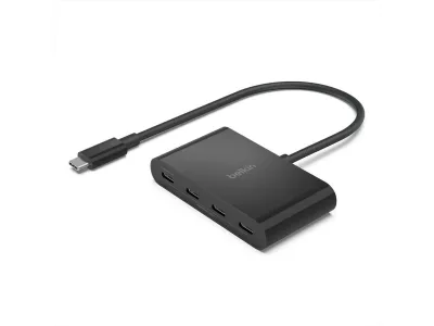 Belkin AVC018BTBK - Belkin USB-C 4-Port Hub with 100W Power Delivery