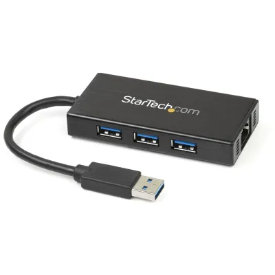 STARTECH ST3300GU3B - ADD 3 EXTERNAL USB 3.0 PORTS W UASP AND A GB ETHERNET PORT T