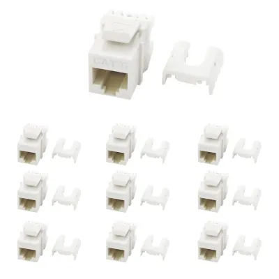 ONQ WP3476WH50 - KEY: 50 PK QC CAT6 RJ45 INSERT, WH