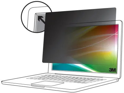 3M BP140W1B - 14.0-Inch Bright Screen Privacy Filter for Laptops