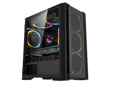 Bgears B-MASSTIGE - Bgears b-Masstige Micro ATX Tower Case - Black Edition