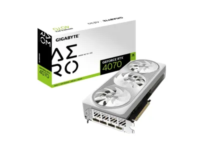 GIGABYTE GV-N4070AEROOCV212GD - GIGABYTE RTX 4070 AERO OC V2 12GB Graphics Card