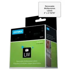 Newell Brands DYM 30370 - Dymo Removable Multipurpose LabelWriter Labels - 2 Width x 2