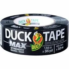 Shurtech DUC 240867 - Duck MAX Strength Tape - Black - 35 yd Length x 1.88 Width -