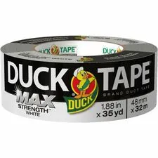 Shurtech DUC 240866 - Duck MAX Strength Tape - White - 35 yd Length x 1.88 Width -