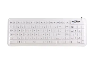 SEAL SHIELD SW106G2M - Waterproof Backlit Silicone Keyboard with Magnetic Base