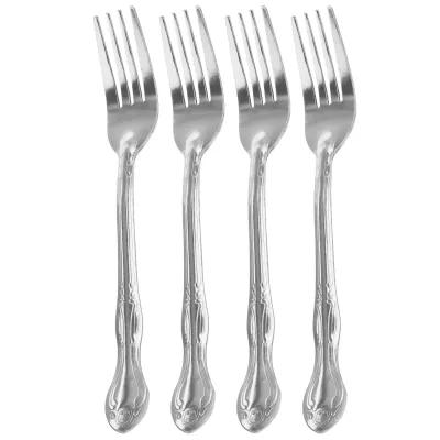 Gibson 53438.04 - Gibson Home Abbie 4 Piece Stainless Steel Dinner Fork Set