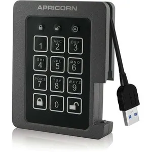 Apricorn ASSD-3PL256-2TBF - AEGISPADLOCK SSD 2TB,USB3.0 ENCRYPTED DR