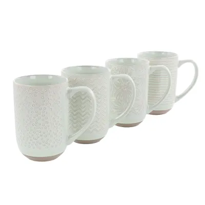 Laurie Gates 138963.01 - Laurie Gates Madrina 19 Ounce Stoneware Mug Set - 4 Piece
