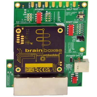 BRAINBOXES PE-405 - EMBEDDED ETHERNET EVALUATION KIT EASY ACCESS PE-505 FUNCTION