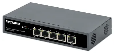 Manhattan 561808 - 5-Port Gigabit PoE Switch with Power Passthrough