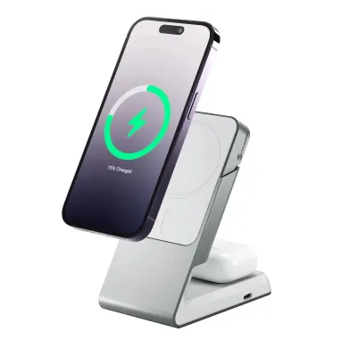 ALOGIC MSCDDWH - ALOGIC MATRIX 2-IN-1 UNIVERSAL MAGNETIC CHARGING DOCK - WHIT