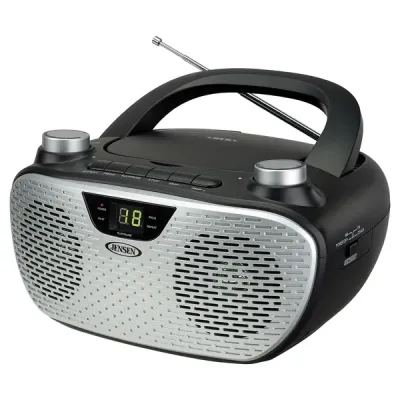 JENSEN CD-485-BK - PRTBL STEREO CD PLYR&RDIO