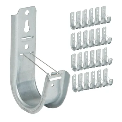 International Connectors and Cable Corp. ICCMSJHK44 - J-Hook Cable Management Clips - 25 Pack