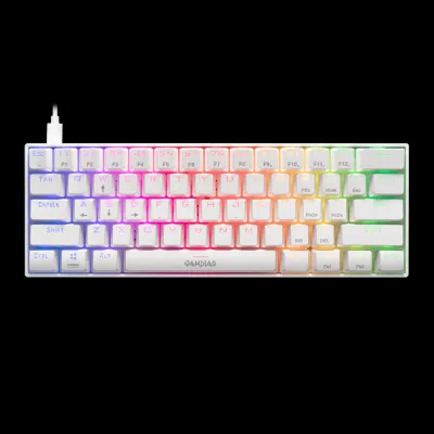 GAMDIAS GD-HERMES E3 RED WH - Gamdias GD-HERMES E3 RGB Mechanical Gaming Keyboard