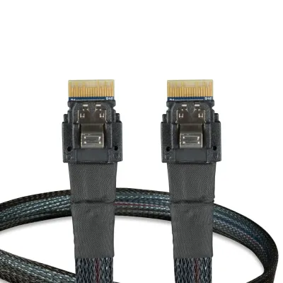 Icy Dock MB323L-B - ICY DOCK SLIMSAS 4I SFF-8654 0.5M Cable for Storage Devices