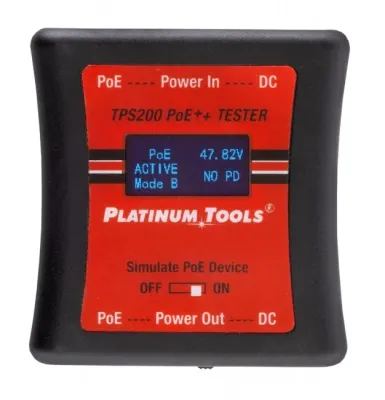 PLATINUM TOOLS 0184-1187 - Platinum Tools Poe++ Tester for Network Connections
