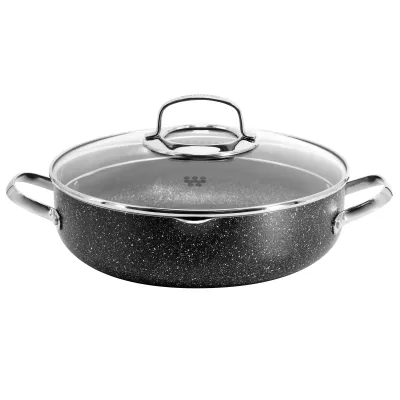 Korkmaz A2958 - Korkmaz Galaksi 11-Inch Non-Stick Low Casserole with Lid