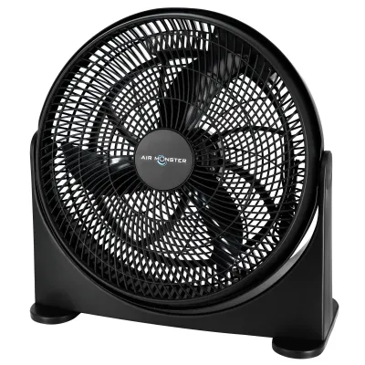 Air Monster 15640 - Air Monster 16 Adjustable 3-Speed Floor Fan - Black