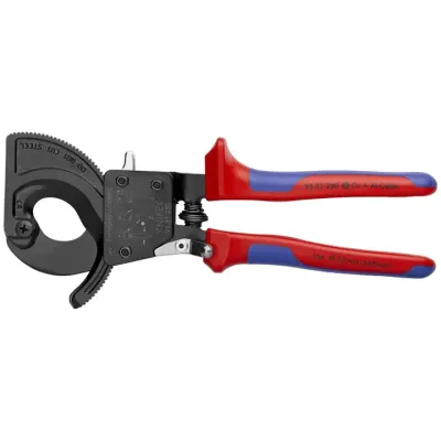 KNIPEX TOOLS 9531250SBA - Knipex 9531250SBA Ratcheting Cable Cutters for Precision Cut