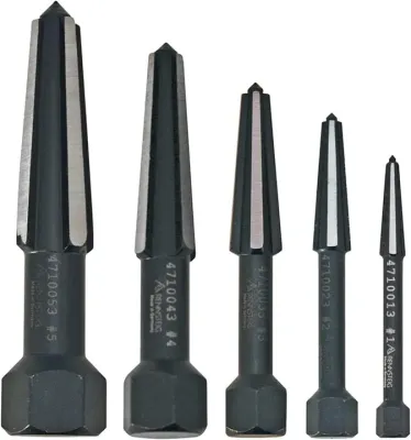 KNIPEX TOOLS 9R4719003 - Knipex Double-Edged Screw Extractor Set - 5 Parts