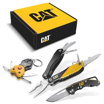 CAT 240192 - CAT 12-in-1 MultiTool Knife & Key Chain Gift Set