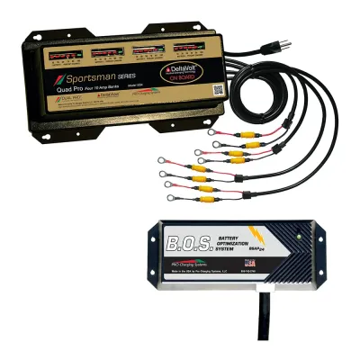 Dual Pro SS4/BOS12V3 - Dual Pro SS4 4-Bank Charger with Battery Optimization System