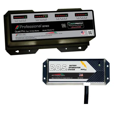 Dual Pro PS4AUTO/BOS12V3 - Dual Pro PS4 4-Bank Charger with Battery Optimization System