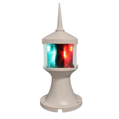 Lunasea Lighting LLB-73BK-01-WB - Lunasea Tri-Color LED Navigation Light Fixture 12V White