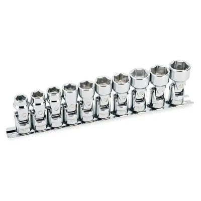 POWERBUILT 641715 - Powerbuilt 38 Drive Metric Universal Joint Socket Set