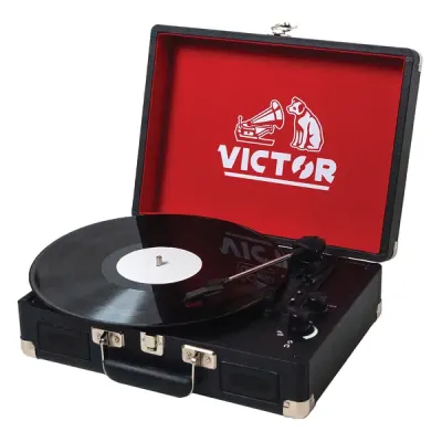Victor Tech VSRP-800-BK - METRO BT STCS TRNTBL BLK