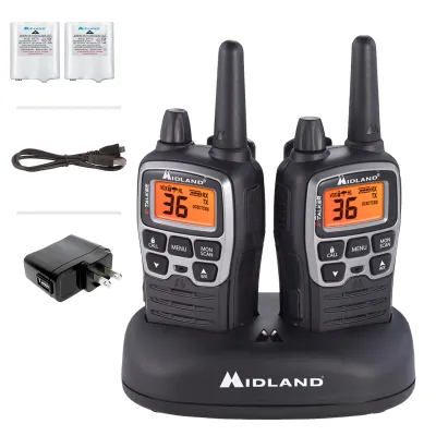 MIDLAND T71VP3 - T71 X-TALKER Two-Way Radios - Black (38 Mile Range)