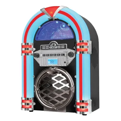 Victor Tech VDTJ-1550-BK - BRDWAY CD BT LED JUKEBOX