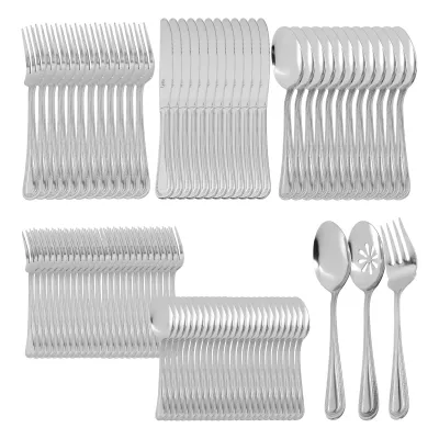 Gibson 144316.87 - 87-Piece Elegant Stainless Steel Cutlery Set