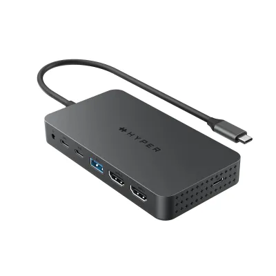 HYPERSHOP HD7002GL - HYPERDRIVE NEXT 7-Port Dual HDMI Ecosmart Hub
