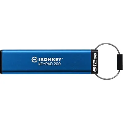 KINGSTON IKKP200/512GB - 512GB IRONKEY KEYPAD 200, FIPS 140-3 LVL 3 (PENDING) AES-256