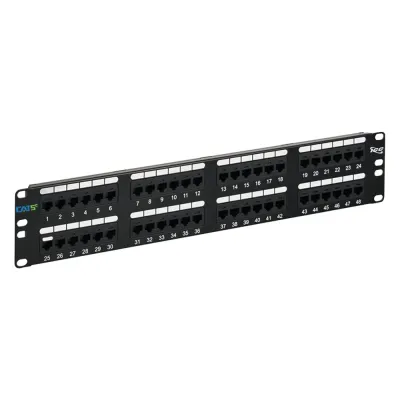 International Connectors and Cable Corp. ICMPP0485E - 48-Port Cat 5E Patch Panel - 2U Rack Mount